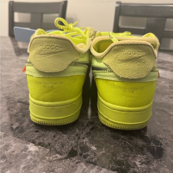 Off-White x Nike Air Force 1 “Volt” — Size 12 — 9/10 / No Box - Picture 9 of 9